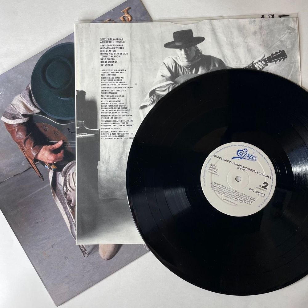 Винтажная виниловая пластинка LP Stevie Ray Vaughan And Double Trouble, In Step (Нидерланды 1989)