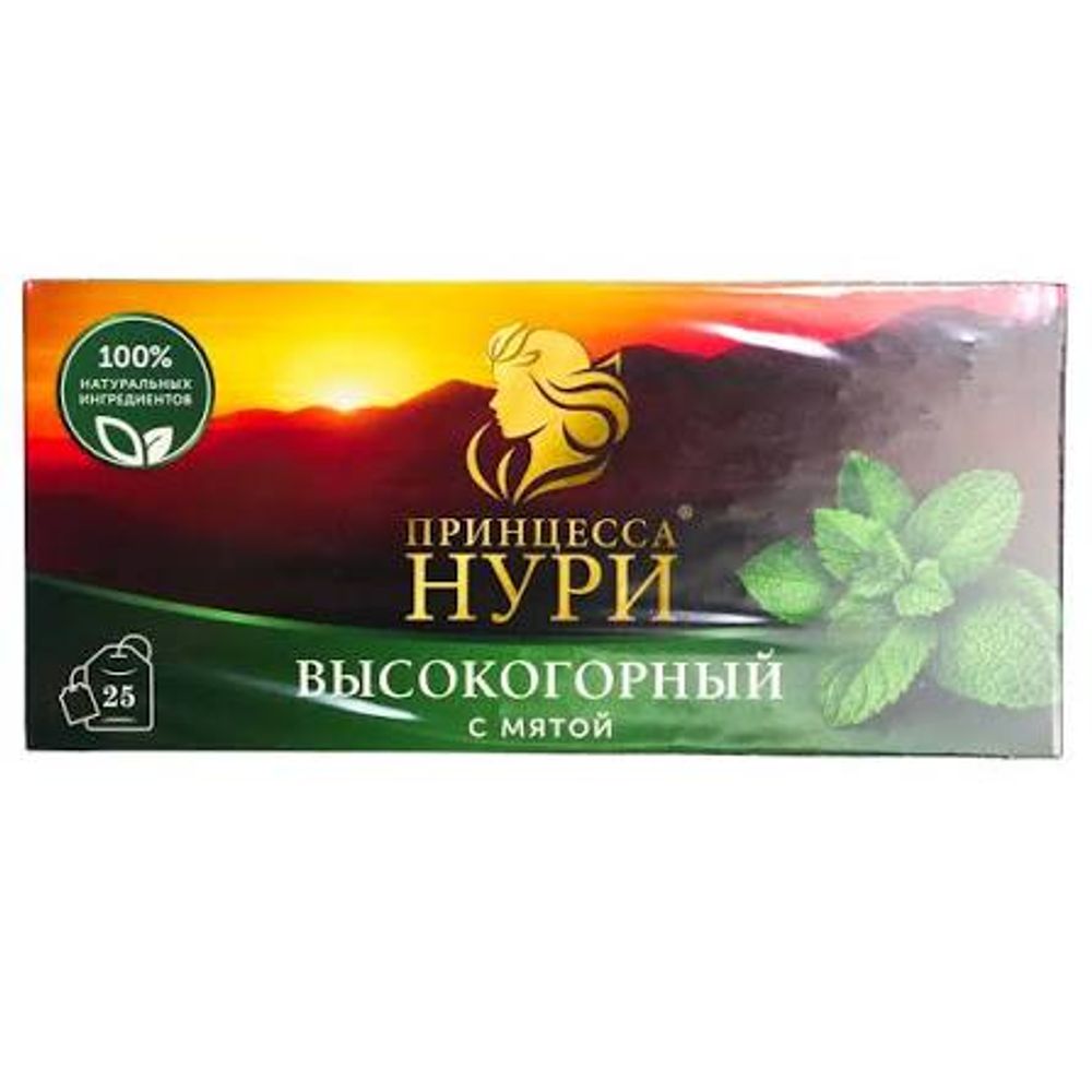 Чай Принцесса Нури 25 пак Высокогорный с Мятой