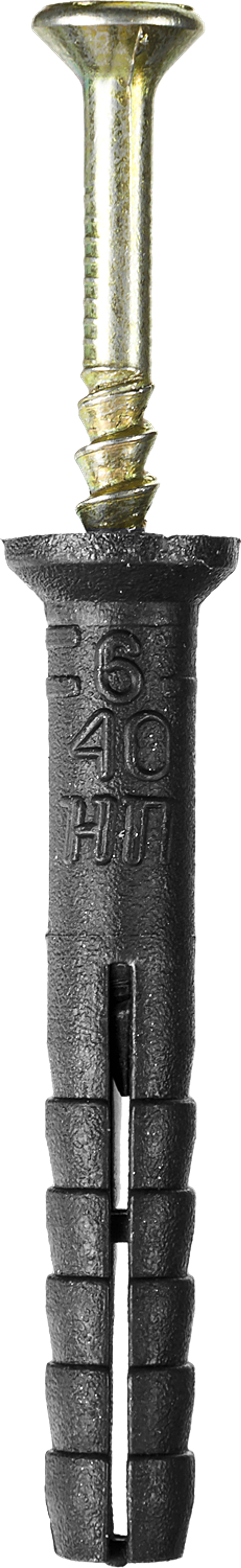 30645-08-140 Дюбель-гвоздь полипропиленовый с потайным бортиком