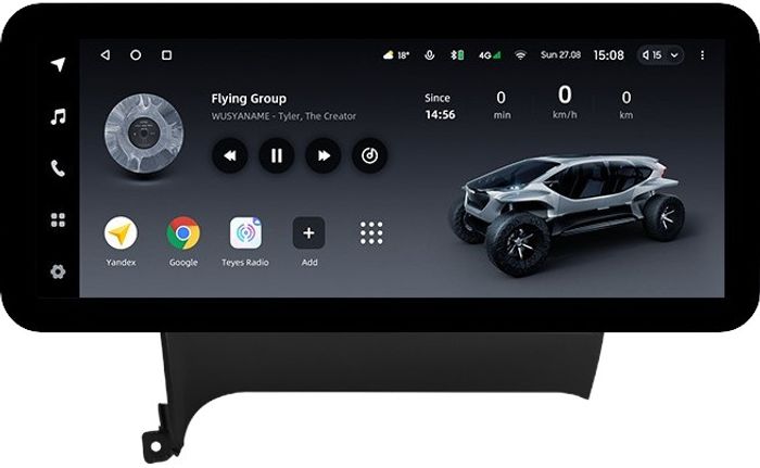 Магнитола для KIA Cerato 3 2013-2019 (без штатной КЗВ, рамка тип 1) - Teyes LUX ONE ROUND монитор 12.3" 2K QLED на Android 10, Быстрая, CarPlay, 4G SIM-слот
