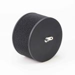 Воздушный фильтр для вентиляции, вид сбоку с сетчатым корпусом и креплением