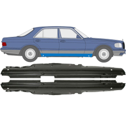Порог левый Mercedes S-Klasse W126 1979-1991 (Klokkerholm)