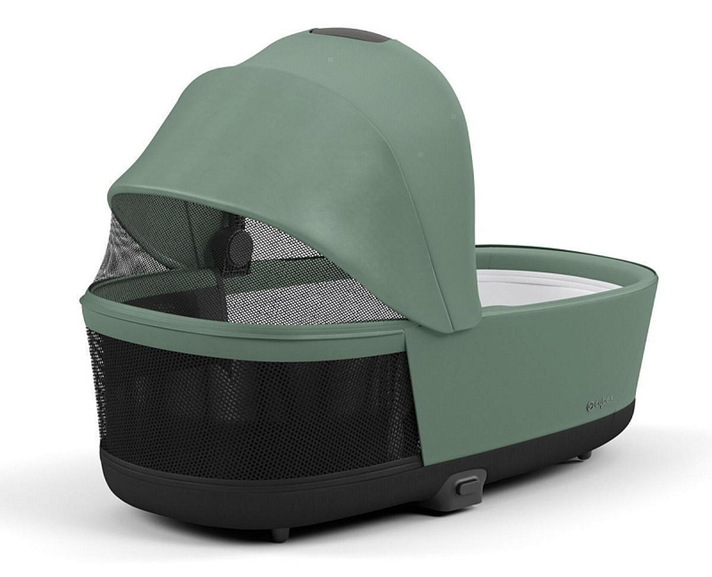 Коляска 3 в 1 Cybex Priam IV Chrome Brown complete и автокресло Cloud T i-Size Sepia Black Plus Leaf Green
