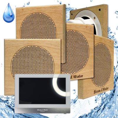 Комплект домашней акустической системы с караоке-усилителем Steam & Water SOUND SAUNA S5