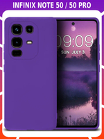 Мягкий Soft Touch чехол из силикона для INFINIX NOTE 50 / 50 PRO с бархатной подкладкой