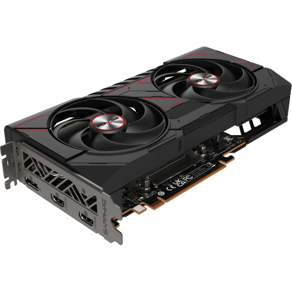 Видеокарта Sapphire AMD Radeon RX 9060 XT PULSE GAMING OC 16GB GDDR6 DUAL HDMI DP