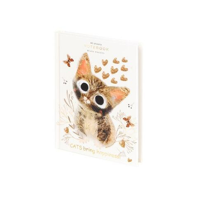 Блокнот-престиж А6. 80л. "Love me. Милый котик" (Альт)