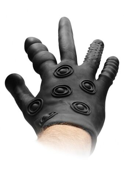 Черная стимулирующая перчатка Stimulation Glove (Цвет: черный)