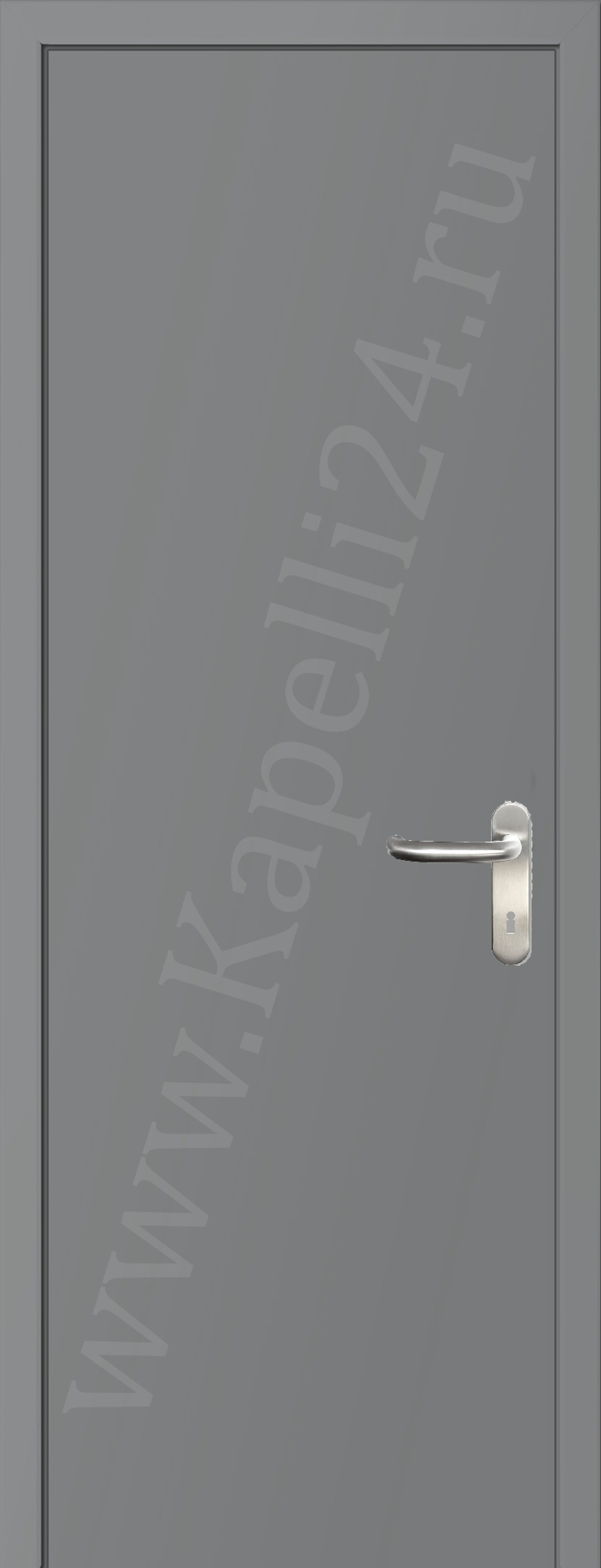 Дверь влагостойкая пластиковая KAPELLI multicolor ДГ RAL 7004 Сигнальный серый + коробка