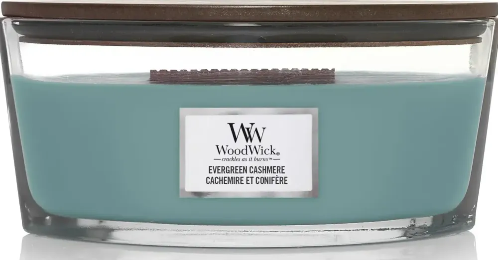 Woodwick Ellipse Evergreen Cashmere Candle 453 g