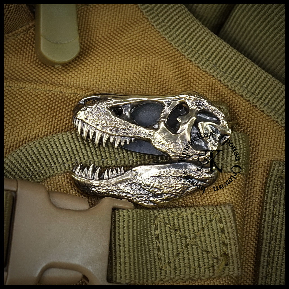 Клипса для системы MOLLE "T-Rex" , латунь