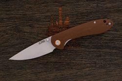 Нож складной CJRB J1912-BNC Feldspar, клинок 89мм, сталь D2, рукоять G10 коричневый