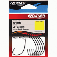 Крючки офсетные Owner J - Light Worm Hook BC №6
