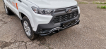 Бампер силовой передний Lada Niva Travel с защитой радиатора РИФ