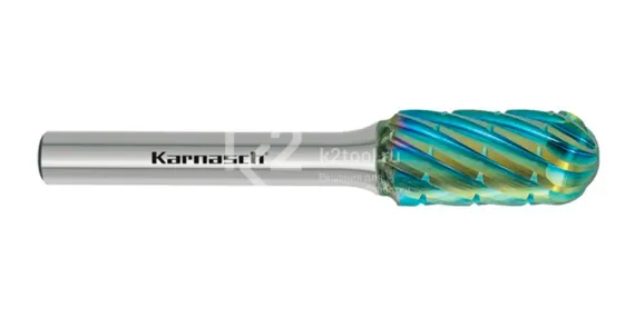 Борфреза твердосплавная Karnasch форма C, 6х18х6х50 мм, насечка HP-3 PRO, покрытие Green-Tec, арт. 11.6092-010