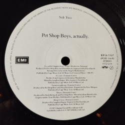 Винтажная виниловая пластинка LP Pet Shop Boys Actually (Japan 1987) (Obi) One More Chance