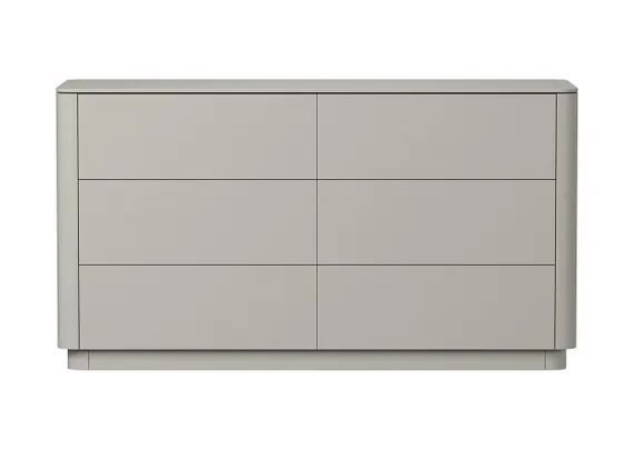 Комод Tammi 6 ящиков ширина 140 см (серо-бежевый RAL 7044)