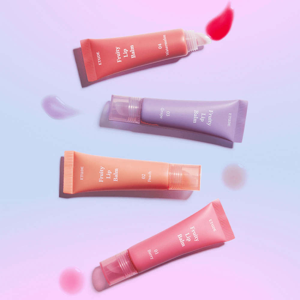 Фруктовый увлажняющий бальзам для губ Etude Fruity Lip Balm — 03 Grape