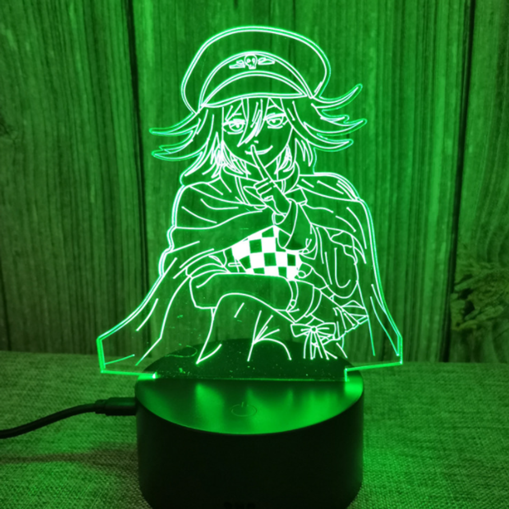 Акриловый светильник на черной подставке "Danganronpa / Данганронпа: школа отчаяния - Кокичи Ома"