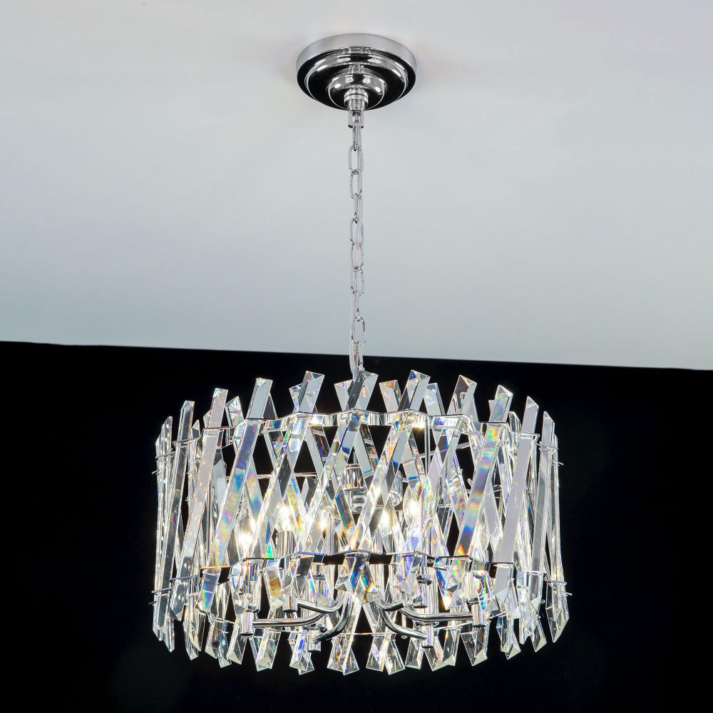 Citilux Ингвар CL334261 Люстра подвесная хрустальная Хром