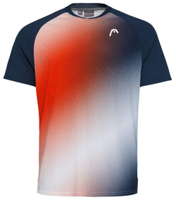 Мужская теннисная футболка Head Performance T-Shirt M - print perf m/tangerine