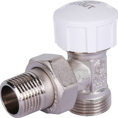 STOUT Клапан термостатический угловой 1/2" х 3/4"ЕК