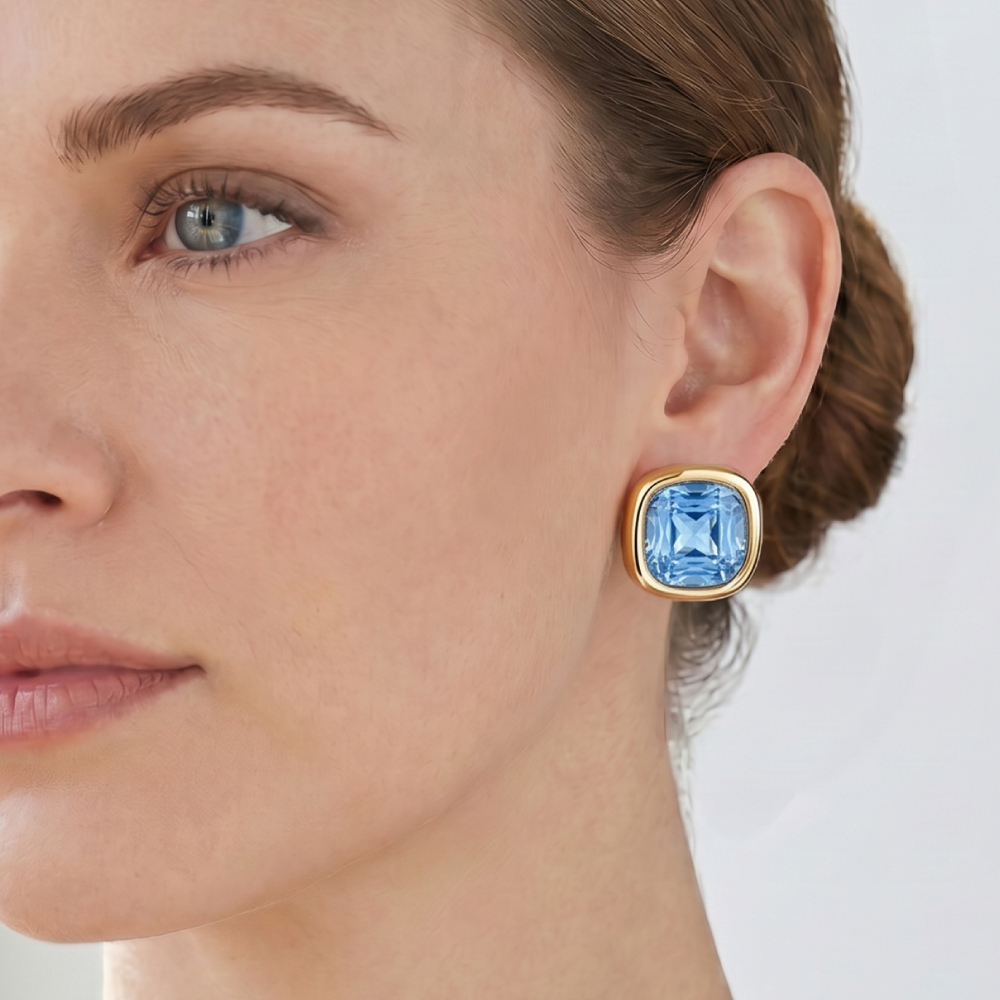Серьги Fiore Luna Light Sapphire AG210405E-013 G