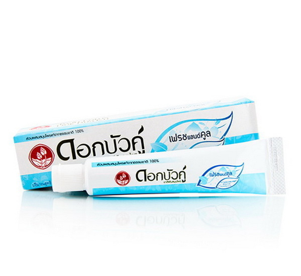 Тайская зубная паста Twin Lotus Herbal Fresh & Cool, 40 мл.