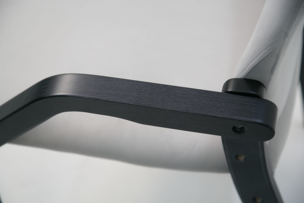 Стул-кресло Zip-mebel Джуно 2.0 чёрное дерево/серый