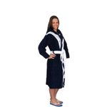 Халат махровый Diapolo Navy/white для спортсменов по водным видам спорта