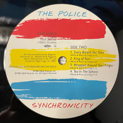 Винтажная виниловая пластинка LP The Police Synchronicity (Япония 1983) (Оби)