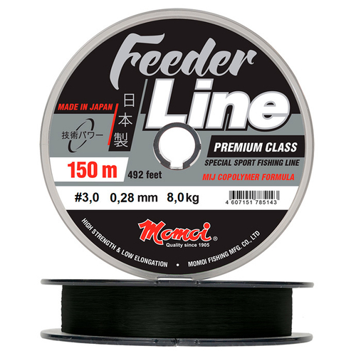 Леска Feeder Line 0,28 мм., 8,0 кг, 150 м, черная