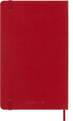 Блокнот Moleskine Classic (QP061R) Large 130х210мм 240стр. клетка твердая обложка красный