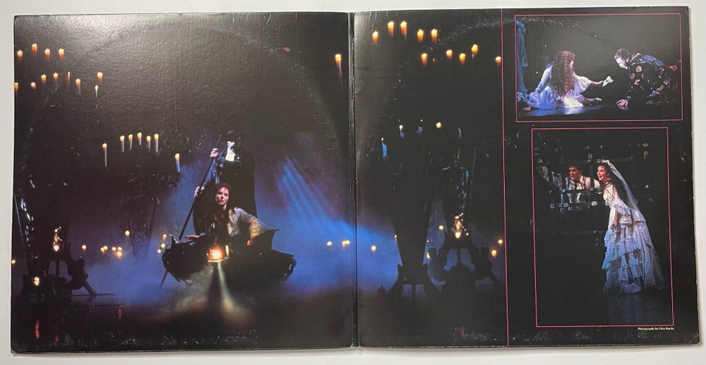 Винтажная виниловая пластинка LP Andrew Lloyd Webber The Phantom Of The Opera Призрак Оперы Мюзикл (USA 1987)