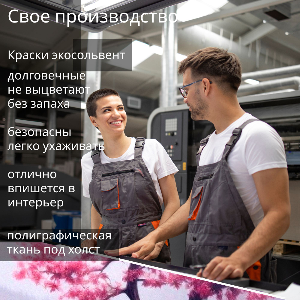 Картина на стену "Сакура" 50х70см 1шт.