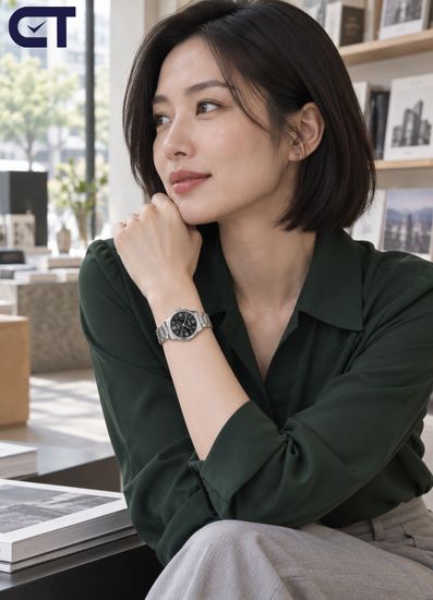 CASIO LTP-V004D-1B2 CASIO Collection женские наручные часы — чёрный циферблат, стальной браслет и индикация даты
