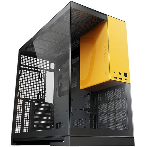 Корпус Midi-Tower Geometric Future Model 5, E-ATX, черный/желтый (1AM5WKBY00100)