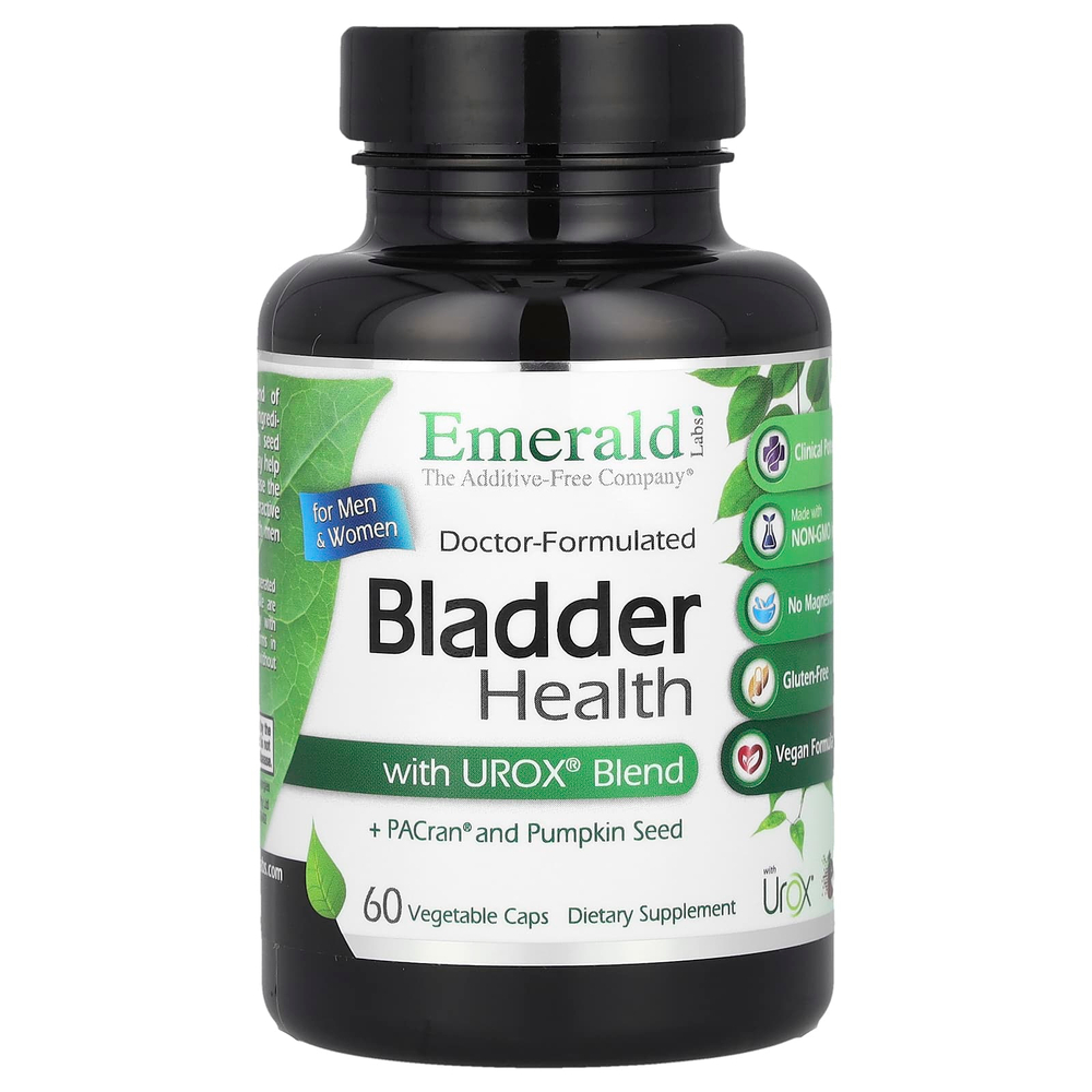 Emerald Laboratories, смесь Urox®, для здоровья мочевого пузыря, для мужчин и женщин, 60 вегетарианских капсул