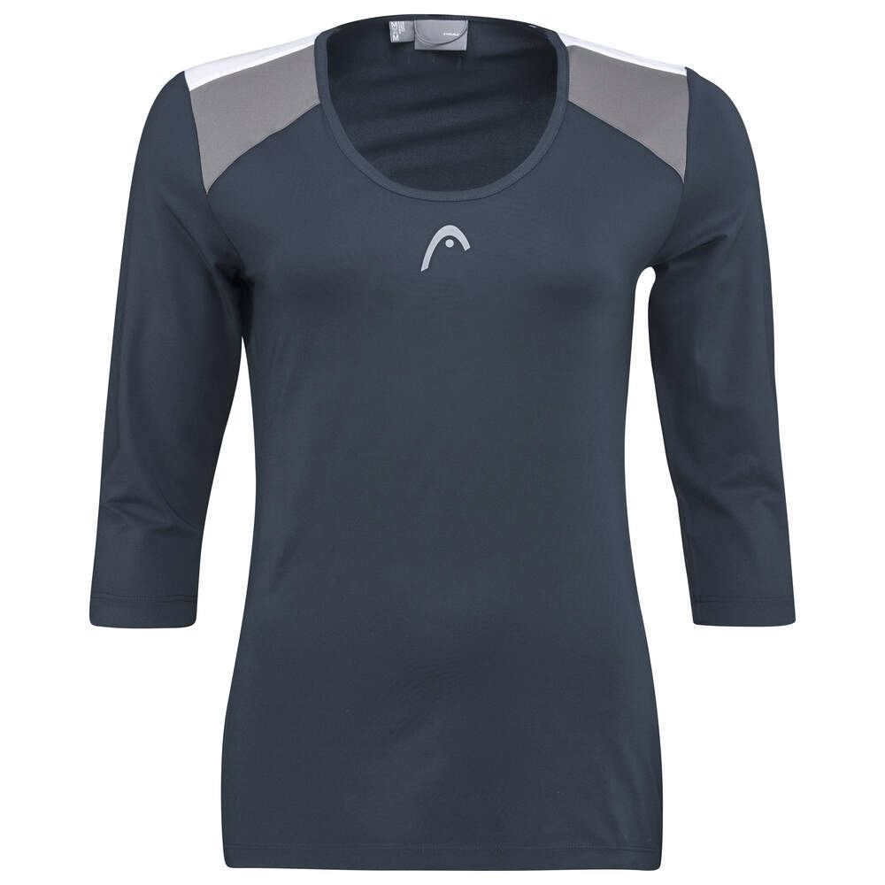 Женская теннисная футболка (dł. Рукава) Head Club 22 Tech 3/4 Shirt - navy