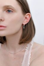 Моносерьга Квадрат, мини / Square mini