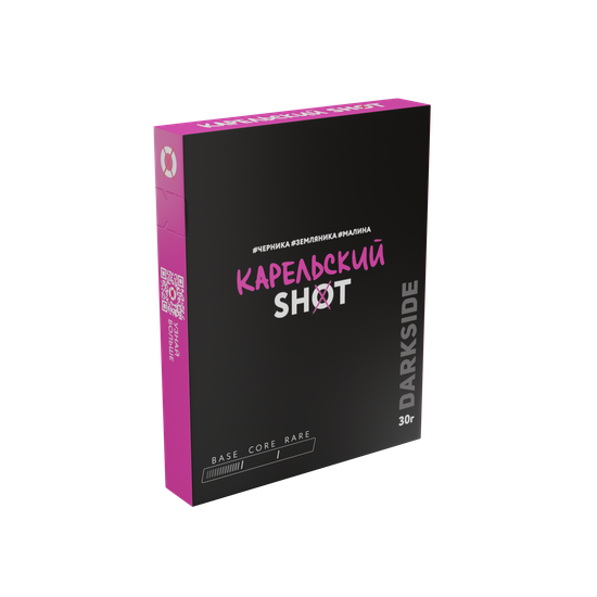 Табак для кальяна DARKSIDE SHOT 30г Карельский (Черника Земляника Малина)
