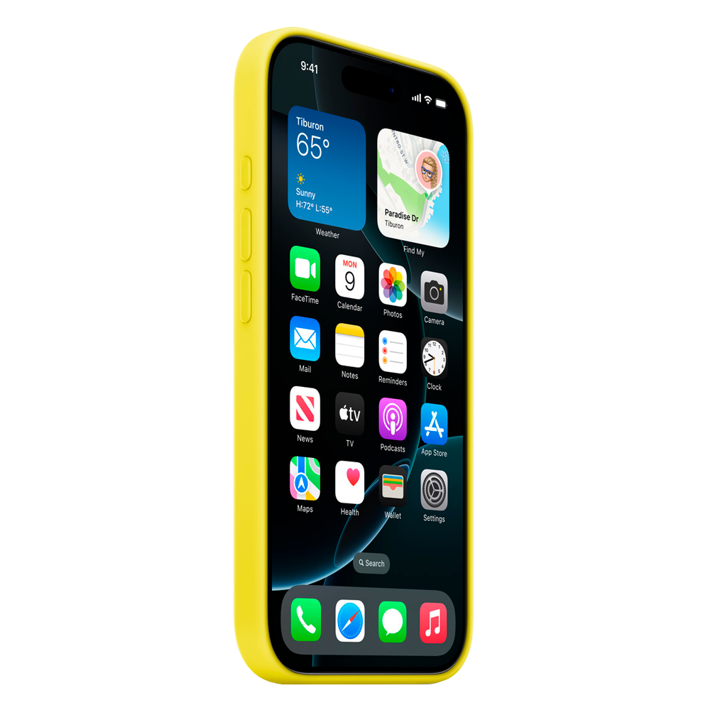 Силиконовый чехол с поддержкой MagSafe Apple Silicone Case для iPhone 16 Pro, Star Fruit (Желтый)