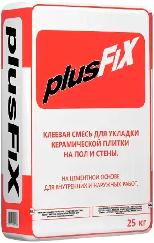 Клеевая смесь Litokol Plusfix для укладки керамической плитки на пол и стены 25 кг
