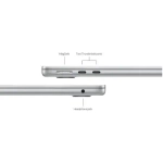 Ноутбук Apple MacBook Air 13" 2024 (Apple M3, RAM 8 ГБ, SSD 256 ГБ), Серебистый