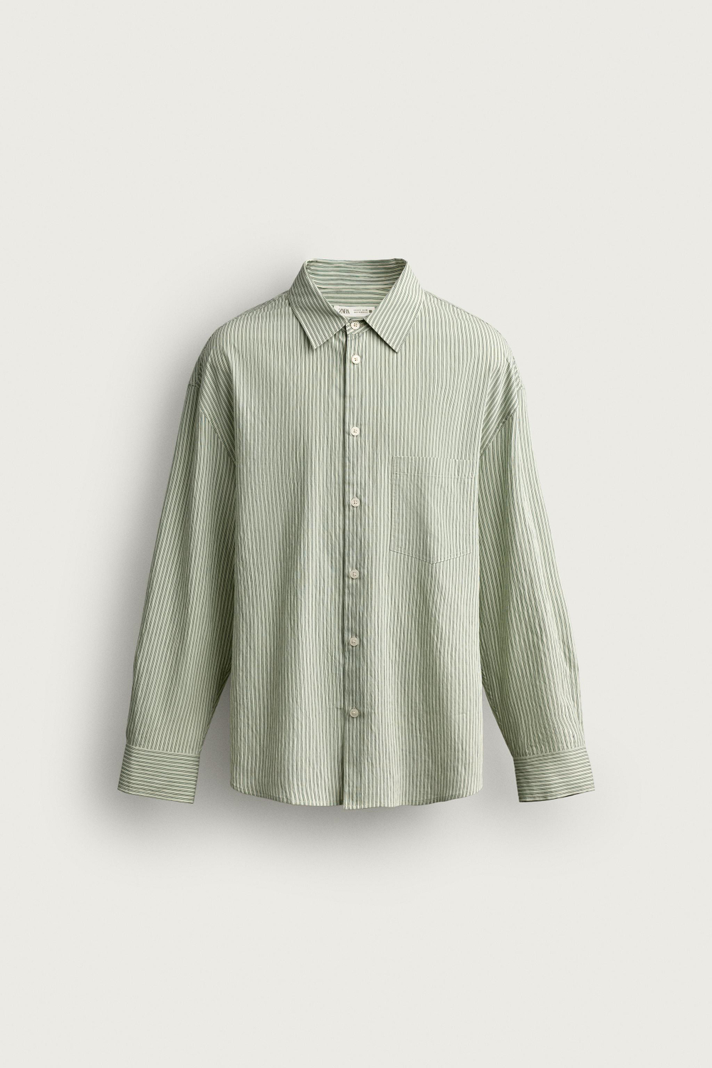 РУБАШКА СВОБОДНОГО КРОЯ В ПОЛОСКУ — ZARA · 1038/443