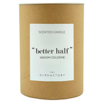 Свеча ароматическая the olphactory, better half, groom cologne, 40 ч