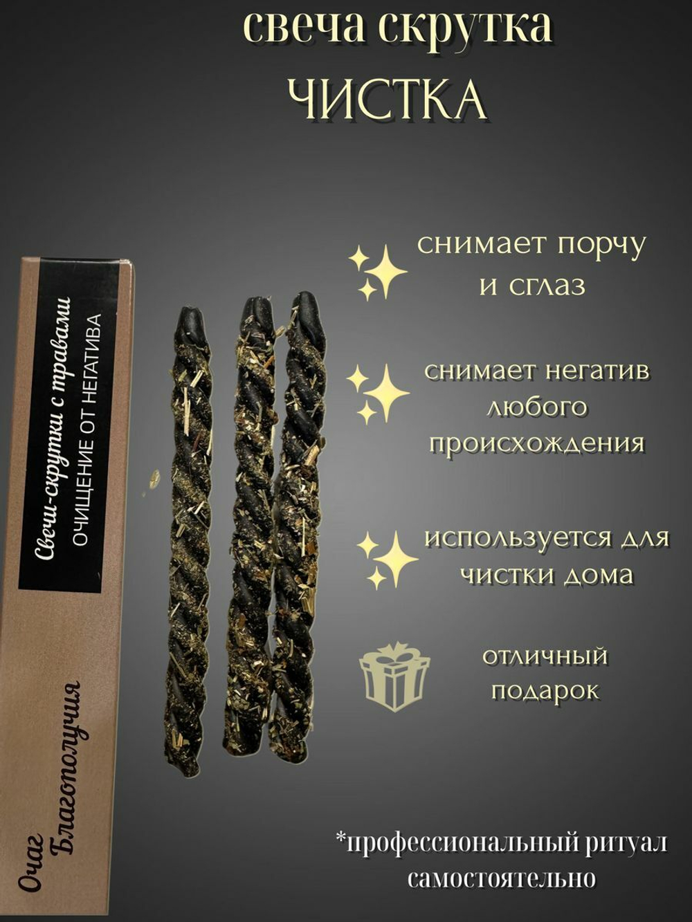 Набор свечей  от негатива