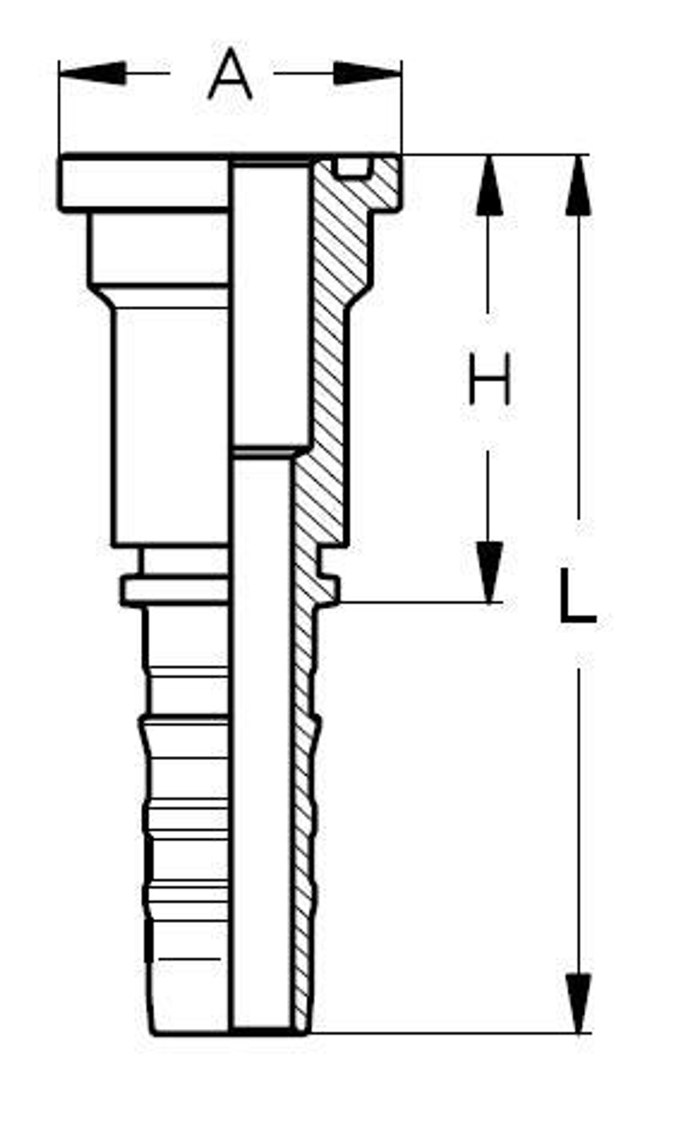 Фитинг DN 25 SFL 1 44.5 CS