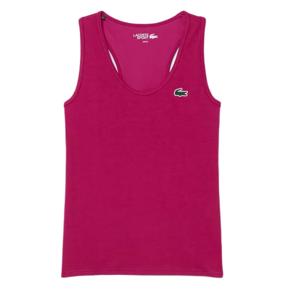 Топ теннисный Lacoste Sport Slim Fit - fuchsia pink