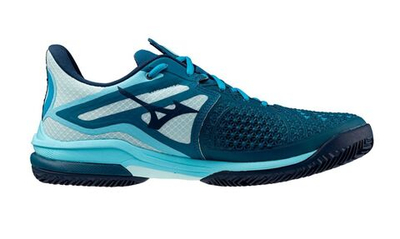 Мужские кроссовки теннисные Mizuno Wave Exceed Tour 6 CC - moroccan blue/white/blue